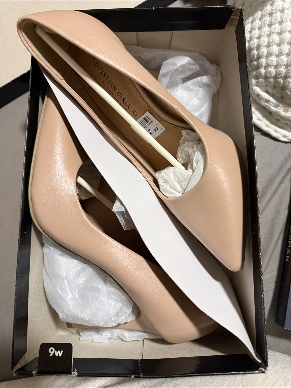 Christian Siriano for Payless Nude Pointed Toe Pumps 9W | 3.25in Heels | 2018